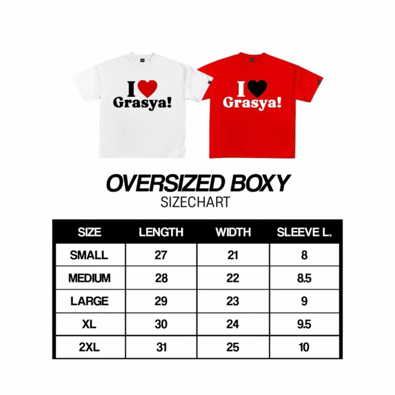 I Love Grasya Valentines Tee (Puff Print)