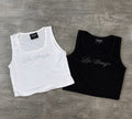 Crop Top for Womens (Rhinestones)