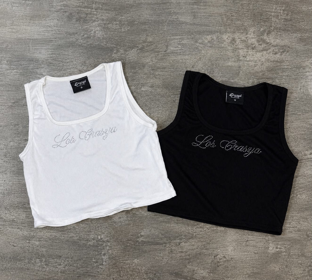 Crop Top for Womens (Rhinestones)