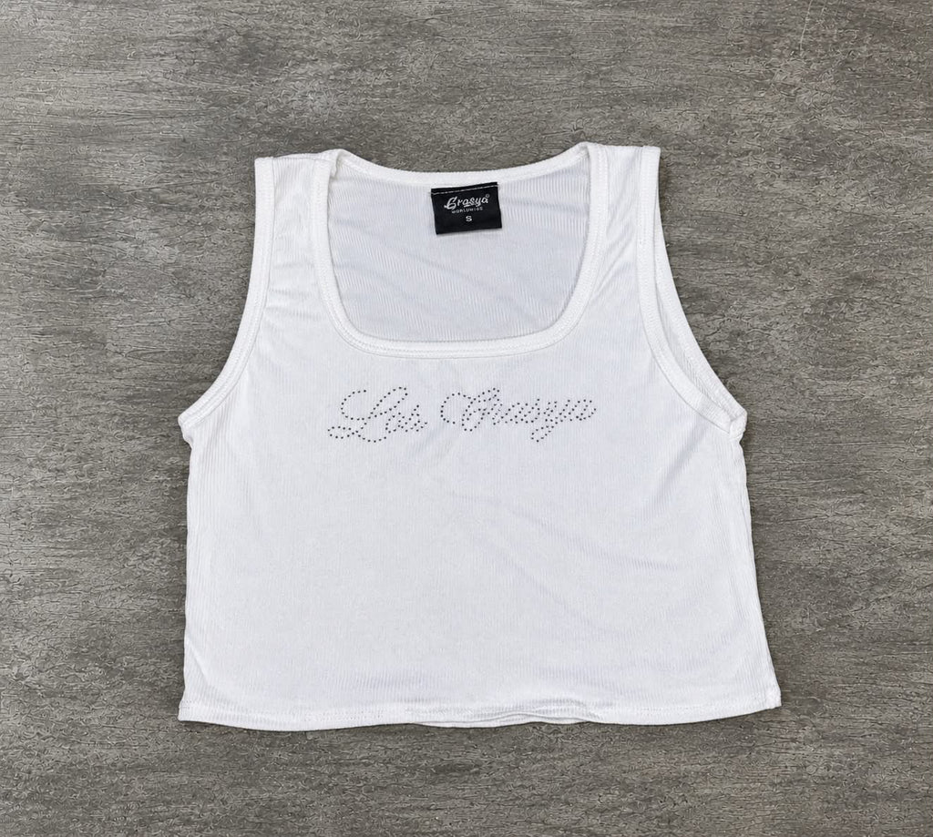 Crop Top for Womens (Rhinestones)