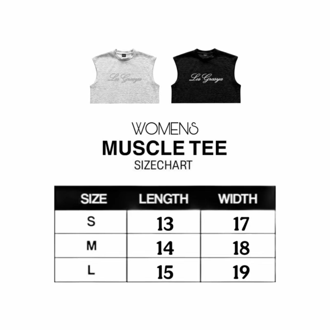 Los Grasya Premium Muscle Tee For Womens (Reflectorize)
